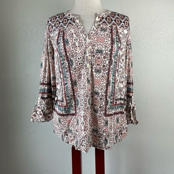 NWT Style & Co. V-Neck Top Size Petite M - Picture 1 of 9